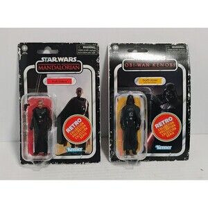 HASBRO STAR WARS RETRO COLLECTION DARTH VADER & MOFF GIDEON ACTION FIGURE LOT